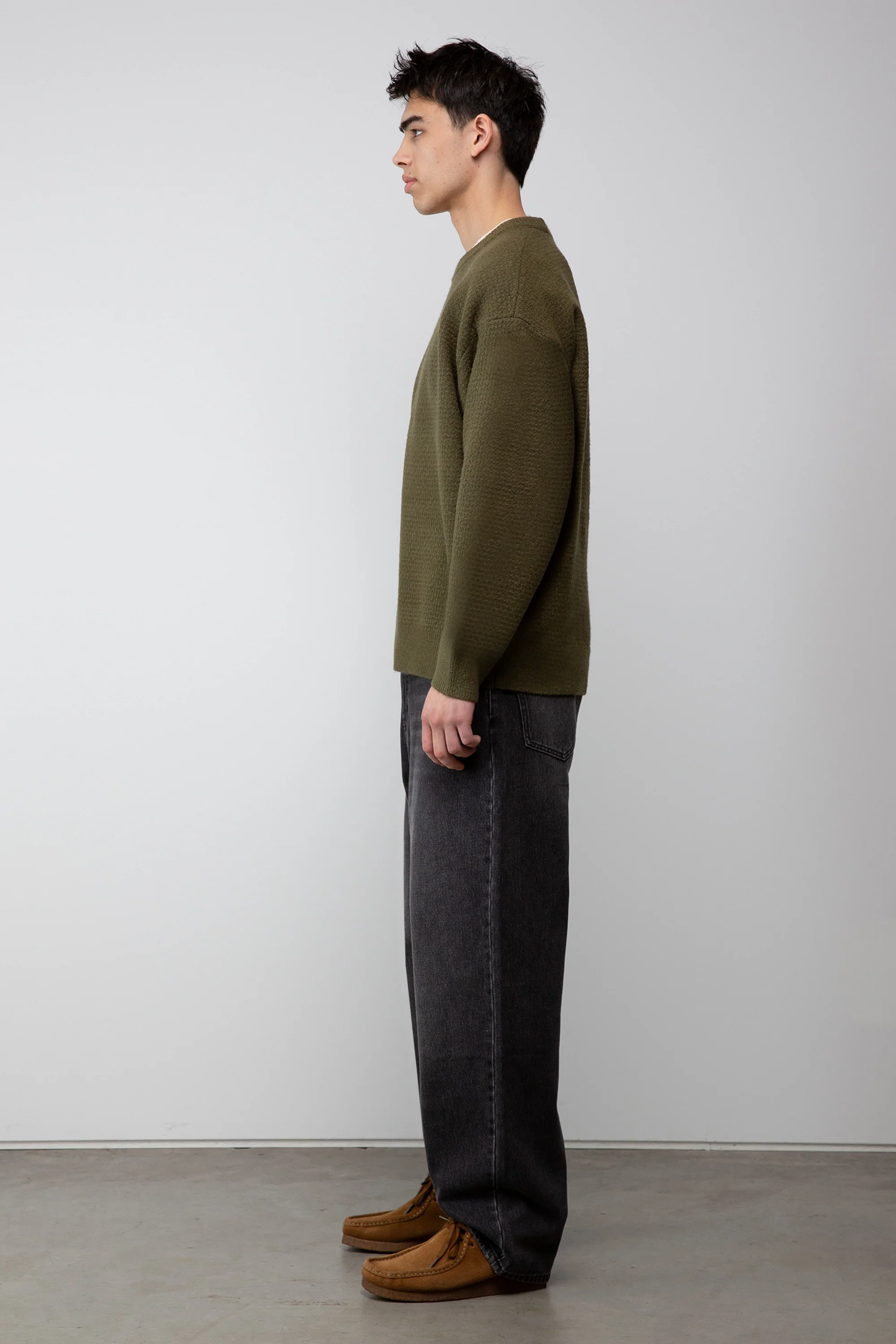 TEXTURED CREWNECK SWEATER - Image 3