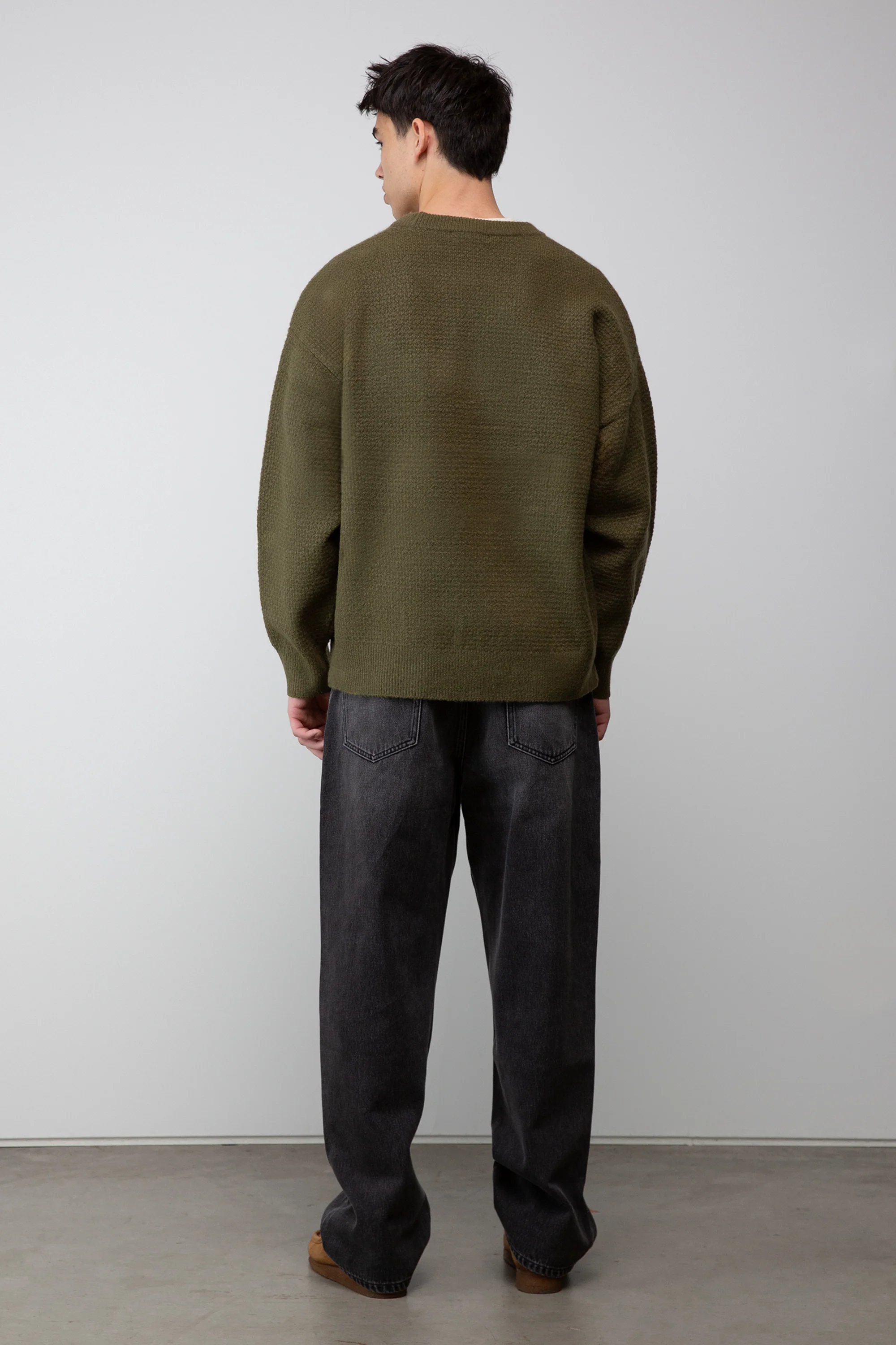 TEXTURED CREWNECK SWEATER - Image 4
