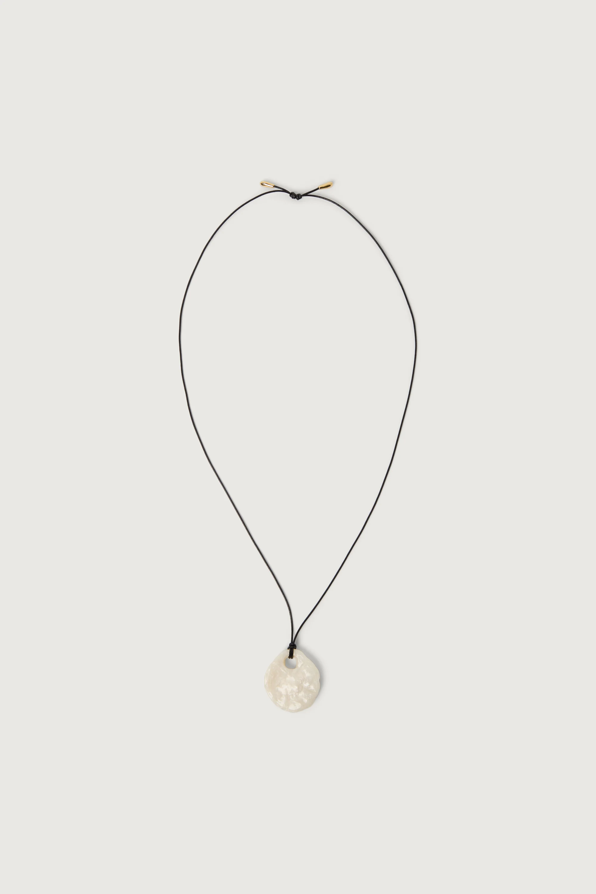 TEXTURED STONE PENDANT NECKLACE - Image 3