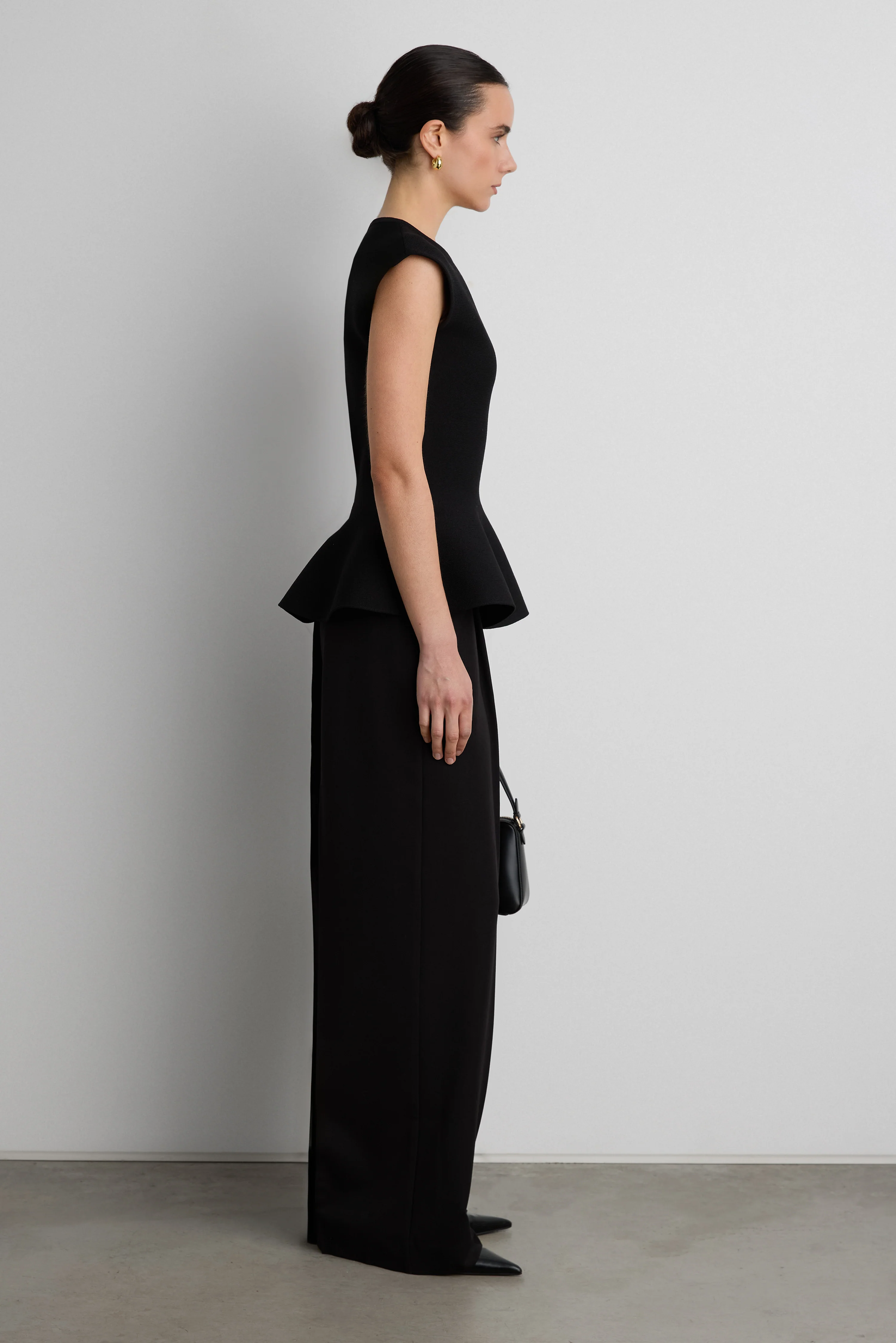THICK RIBBED PEPLUM TOP - Image 2