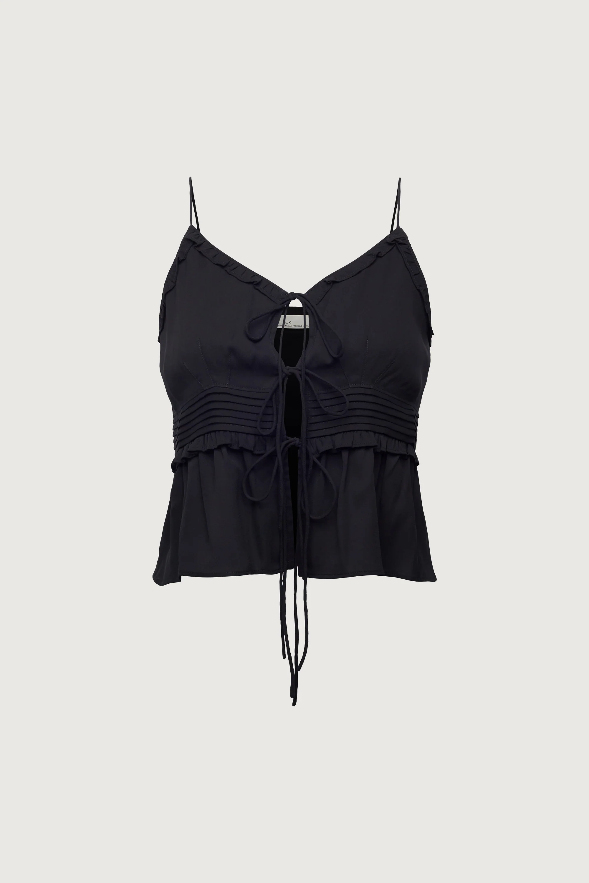 SHEER TIE-FRONT TANK TOP - Image 4