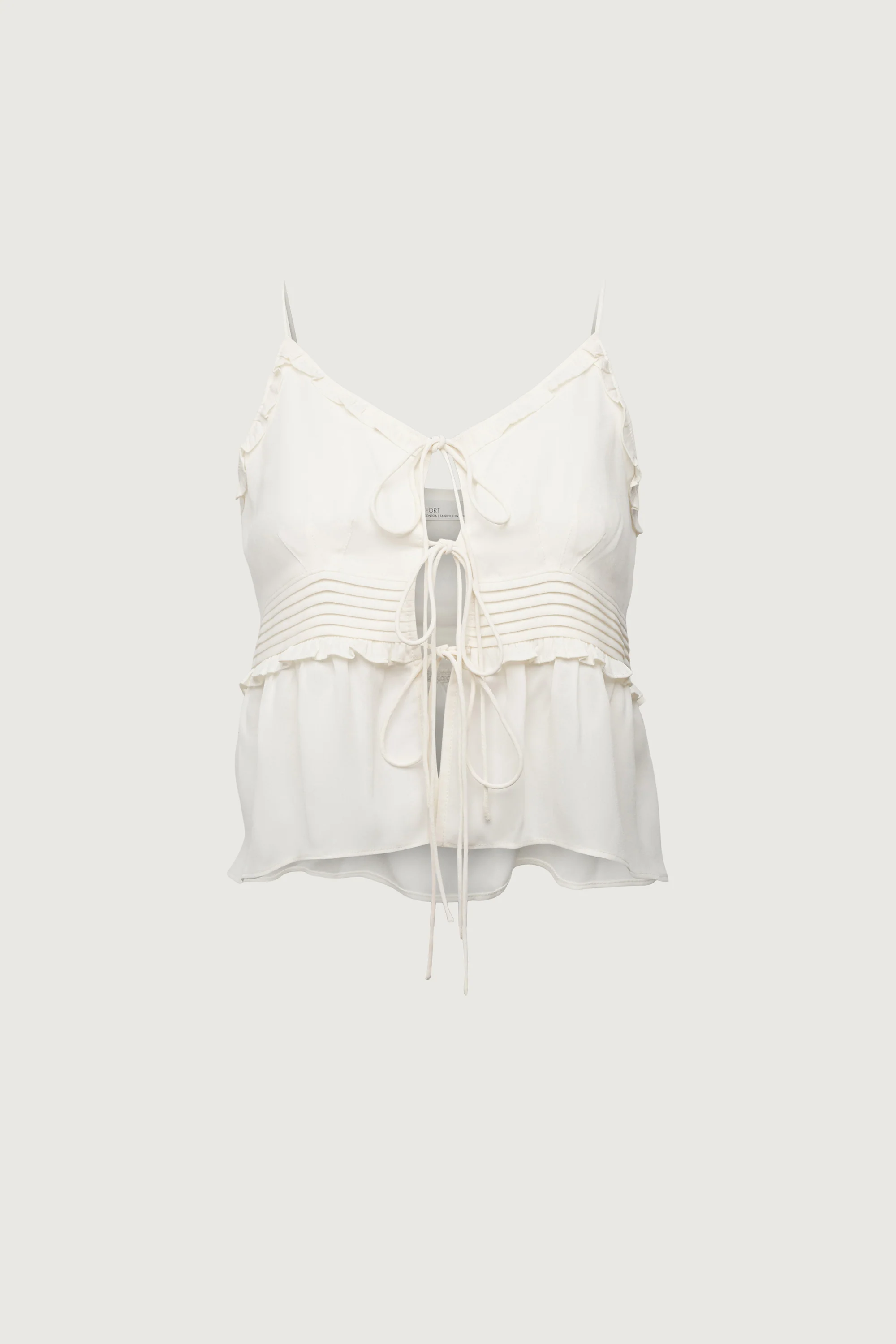 SHEER TIE-FRONT TANK TOP - Image 5