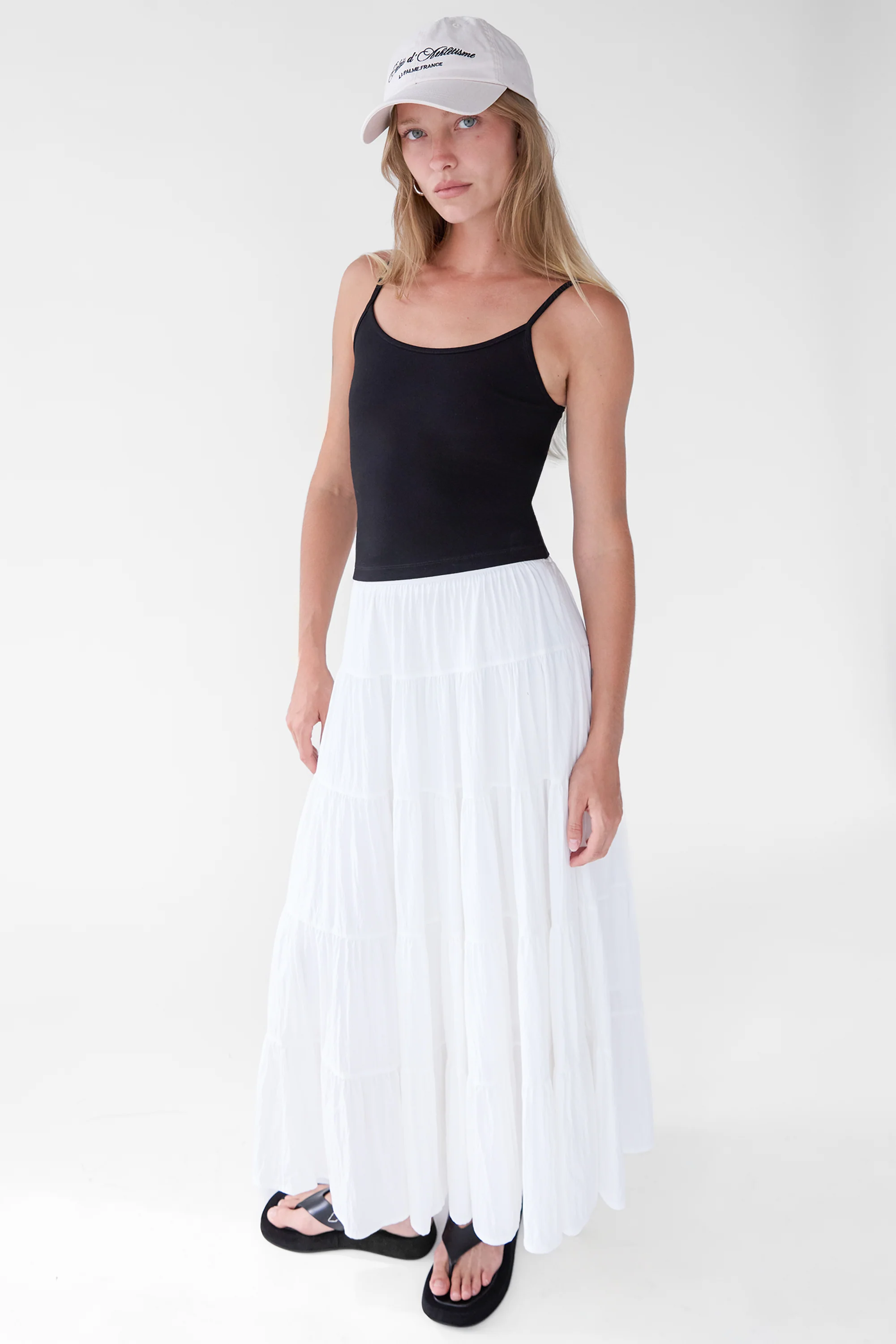TIERED SKIRT WITH ELASTIC WAISTBAND - Image 3