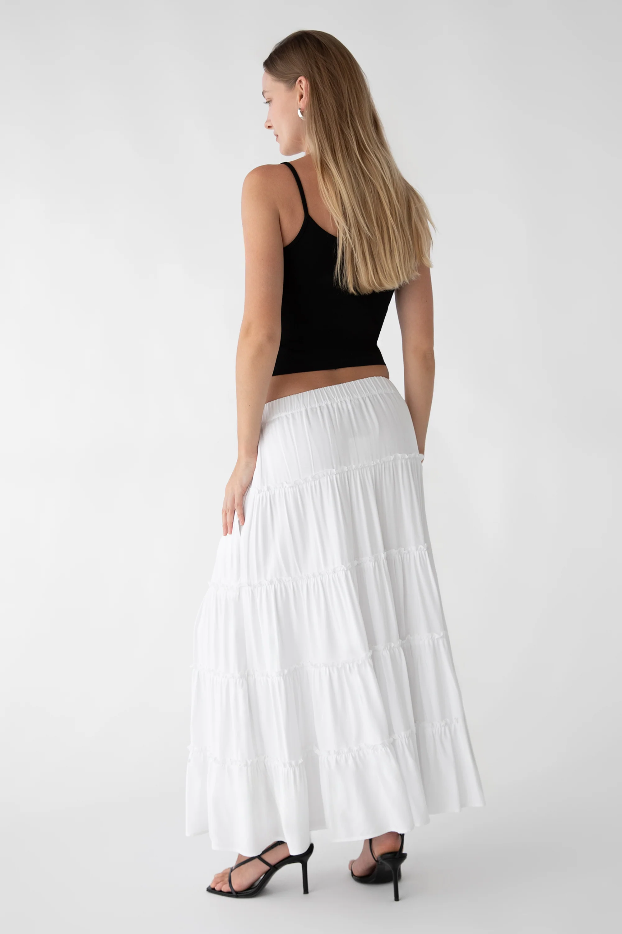 TIERED MIDI SKIRT - Image 5