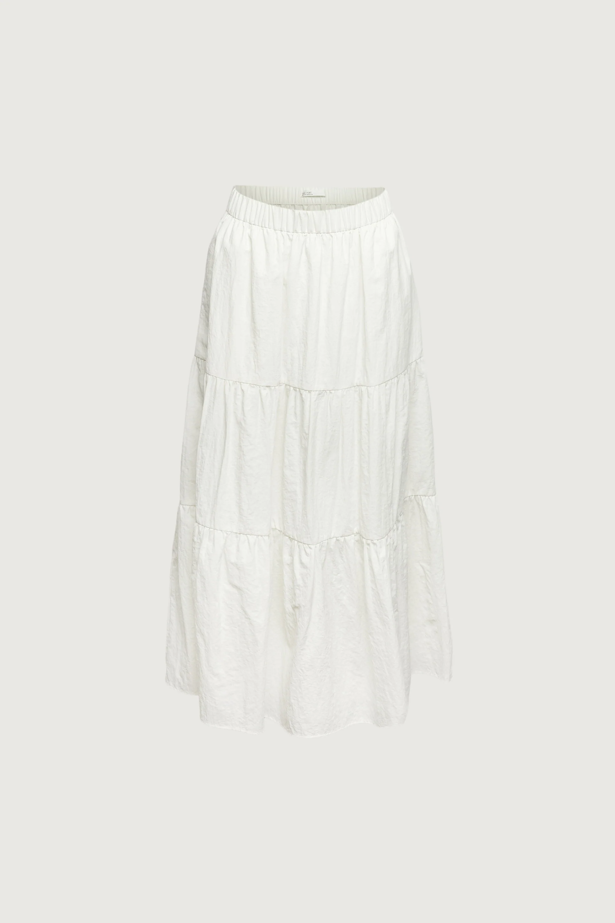 TIERED NYLON MIDI SKIRT - Image 5