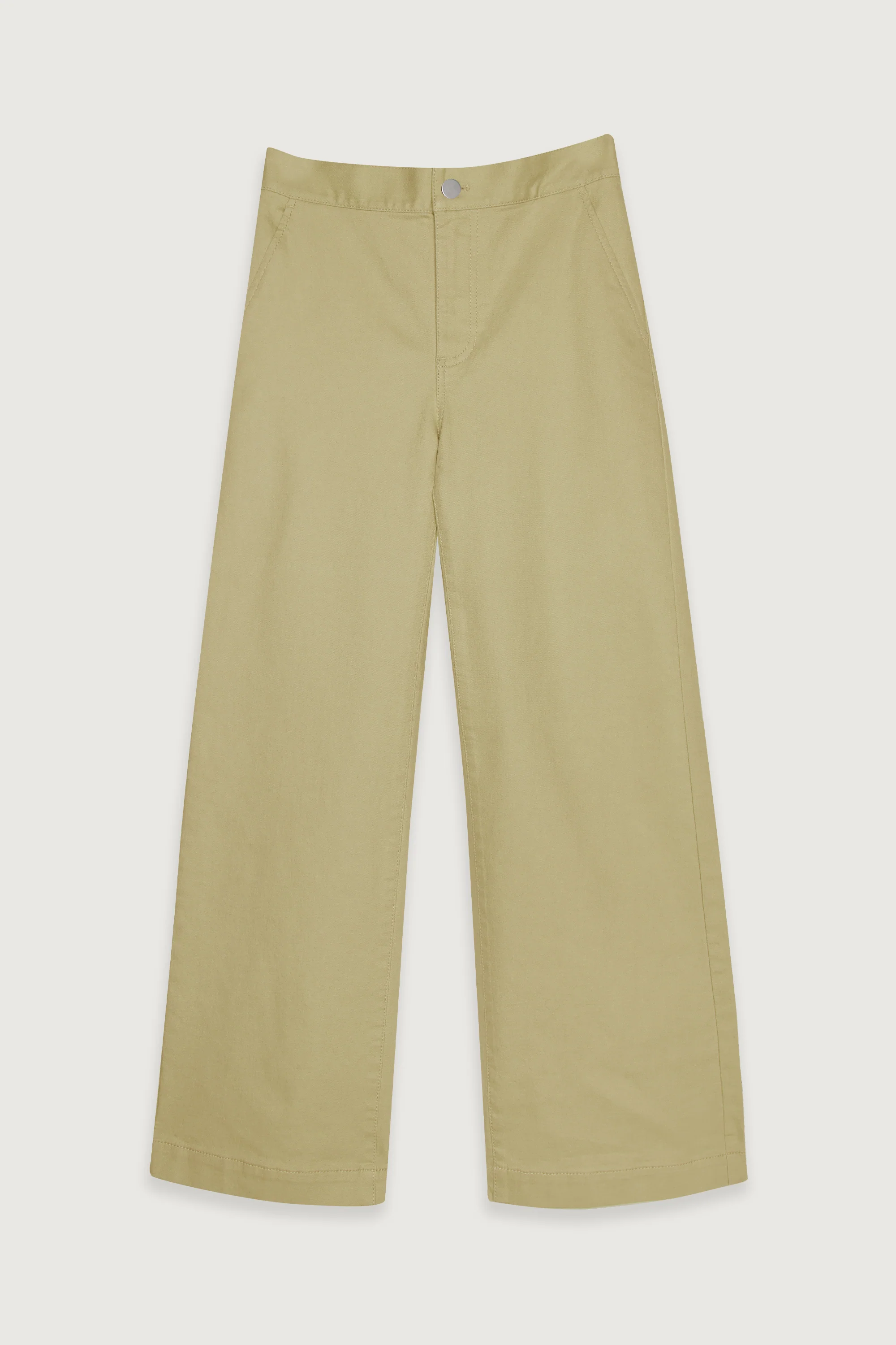 LONG LENGTH TWILL WIDE LEG PANT - Image 18