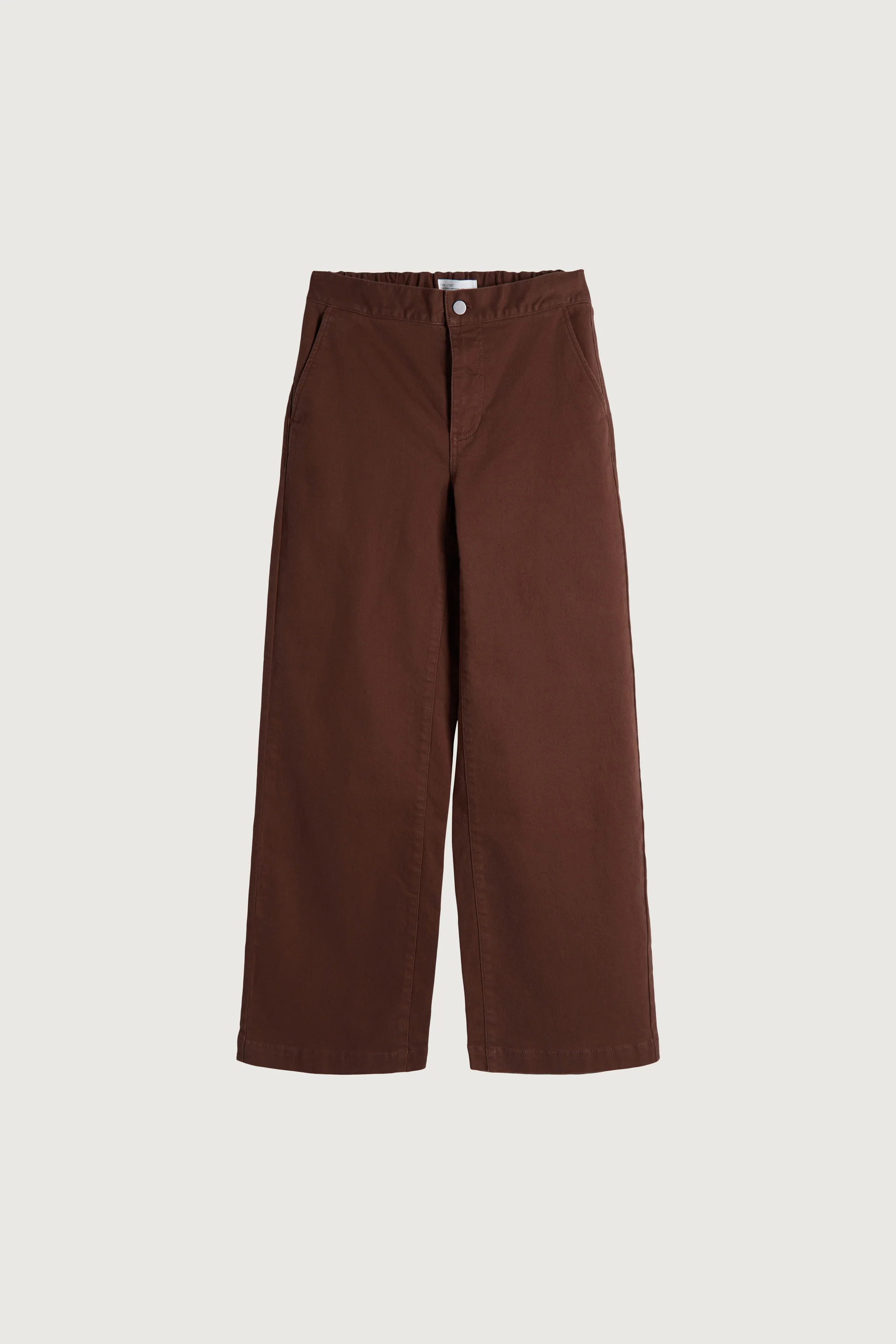 LONG LENGTH TWILL WIDE LEG PANT - Image 19