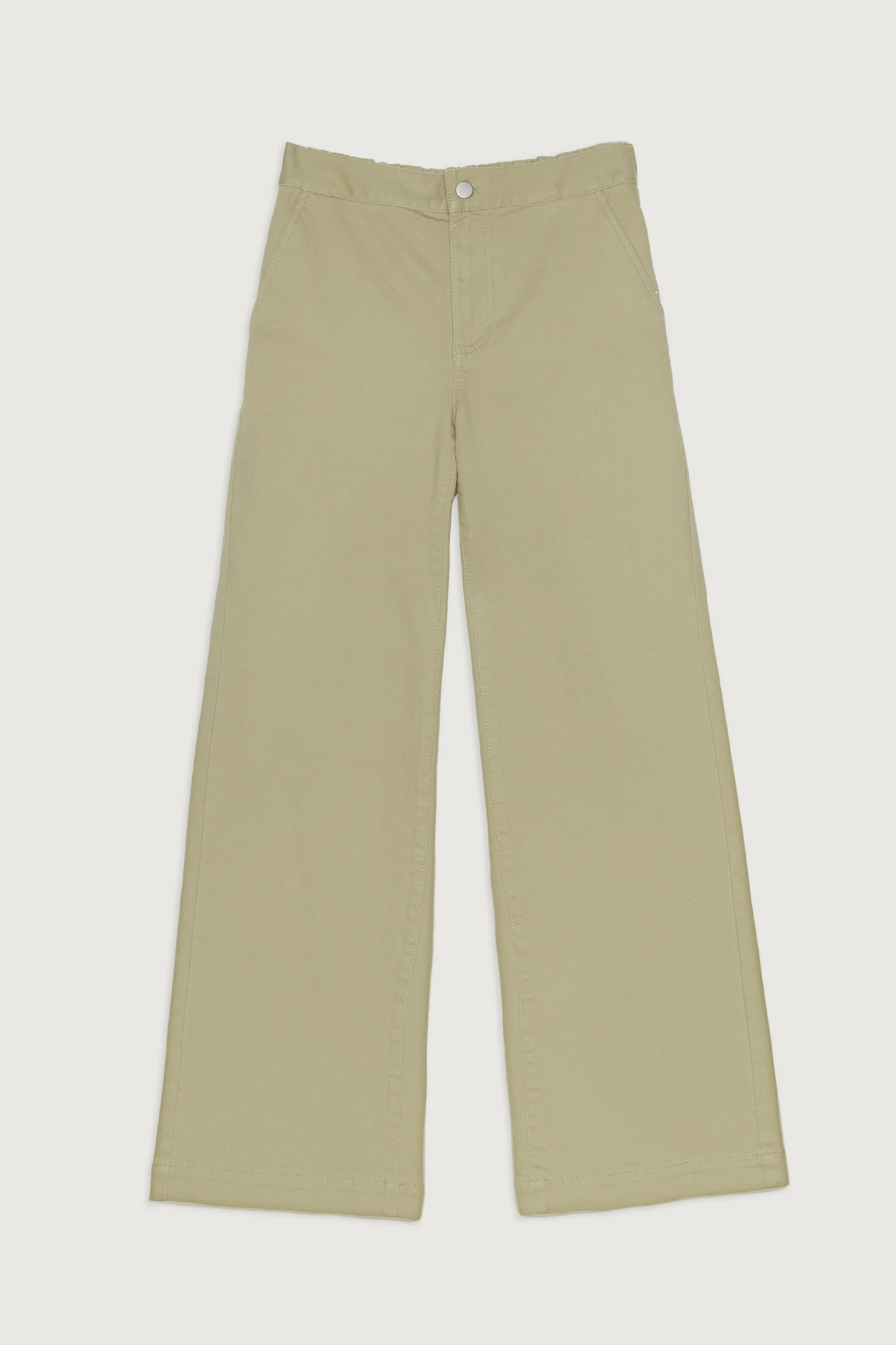 LONG LENGTH TWILL WIDE LEG PANT - Image 20
