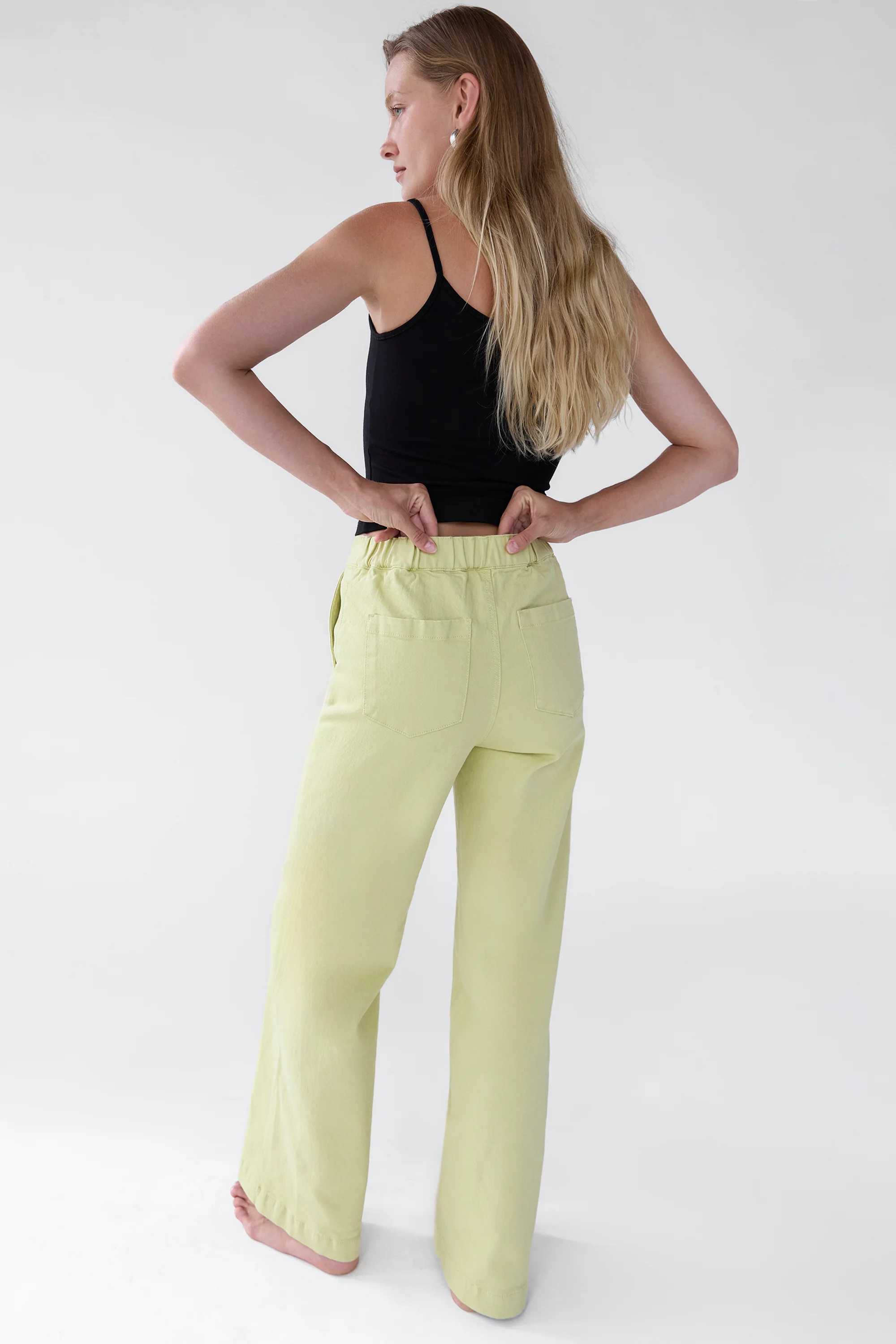 LONG LENGTH TWILL WIDE LEG PANT - Image 21