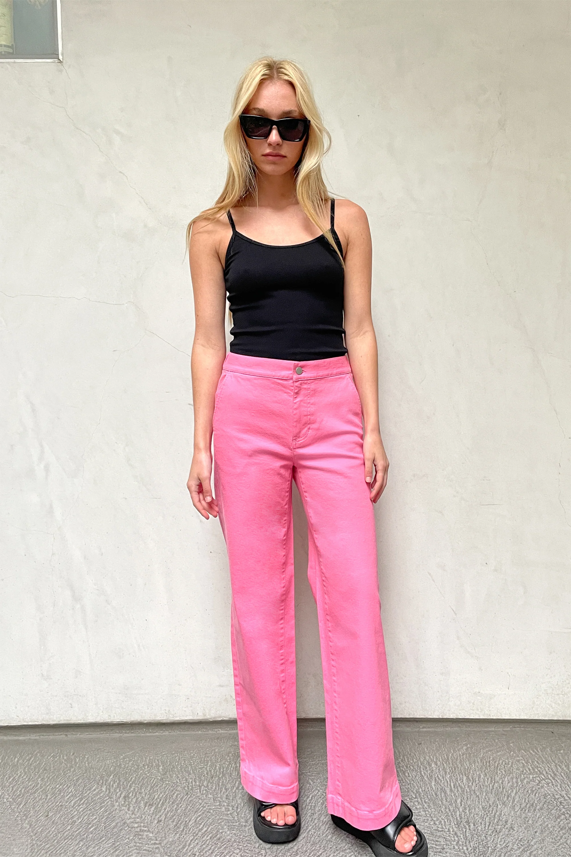 LONG LENGTH TWILL WIDE LEG PANT - Image 26
