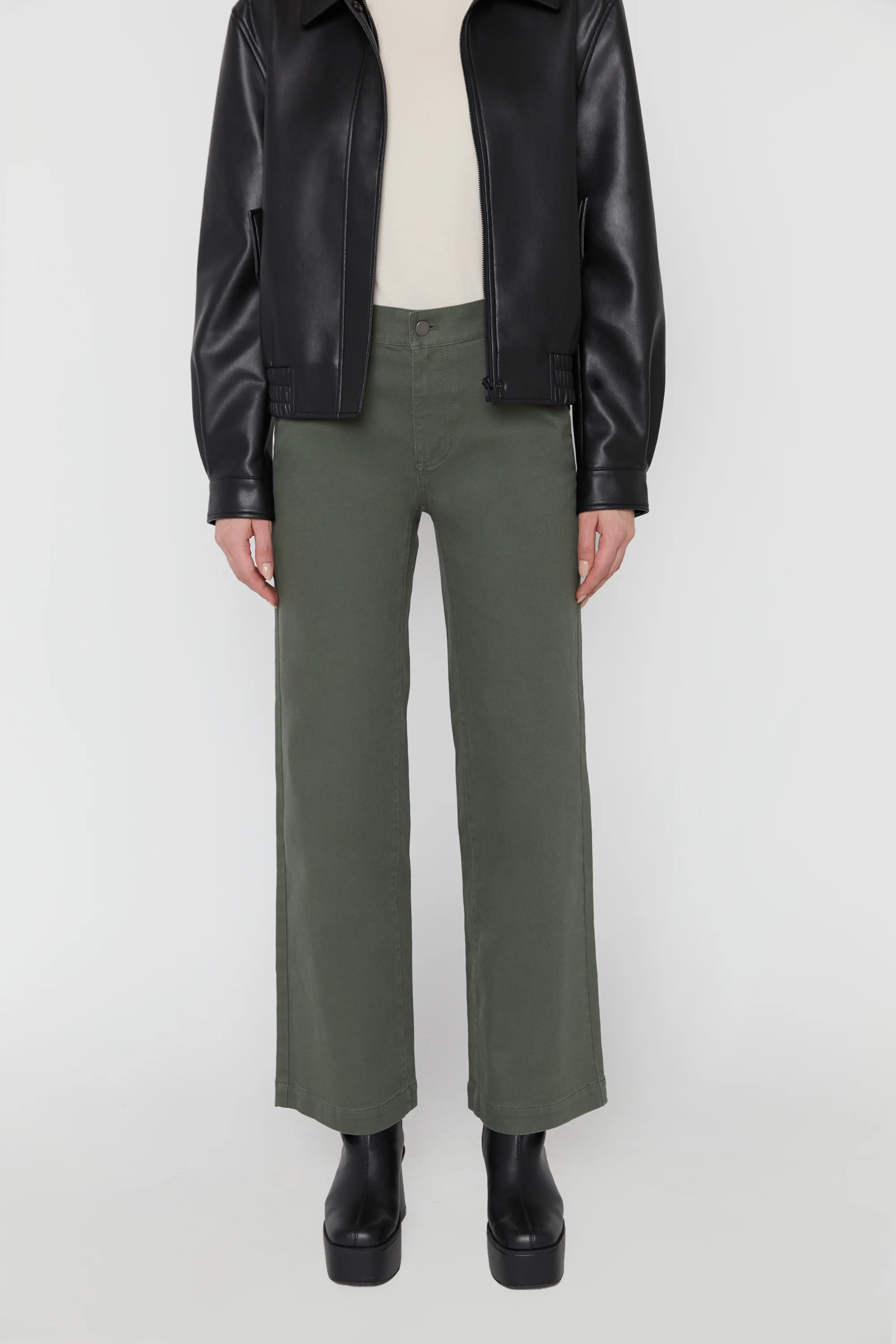 LONG LENGTH TWILL WIDE LEG PANT - Image 28