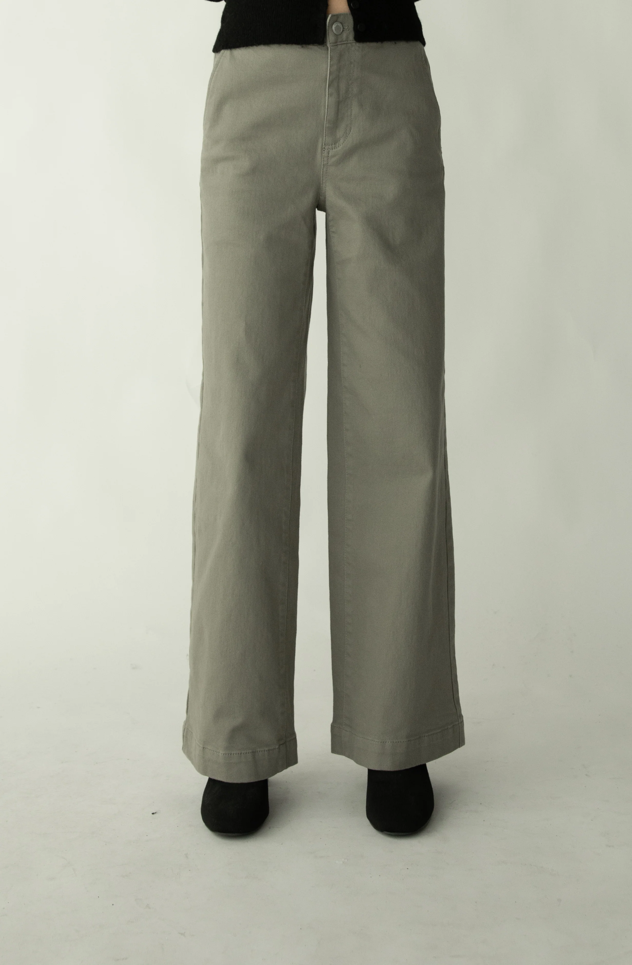 LONG LENGTH TWILL WIDE LEG PANT - Image 31