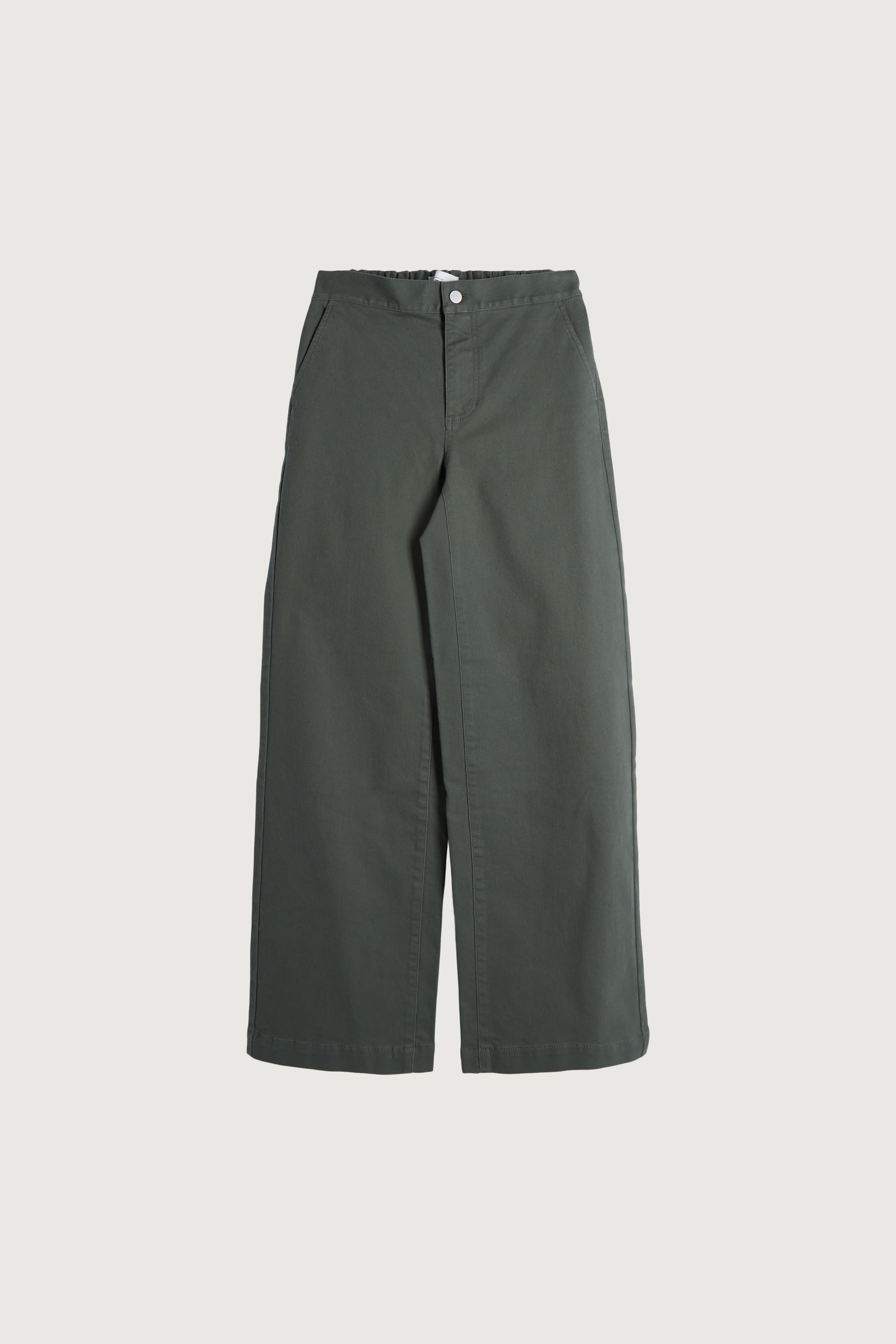 LONG LENGTH TWILL WIDE LEG PANT - Image 38