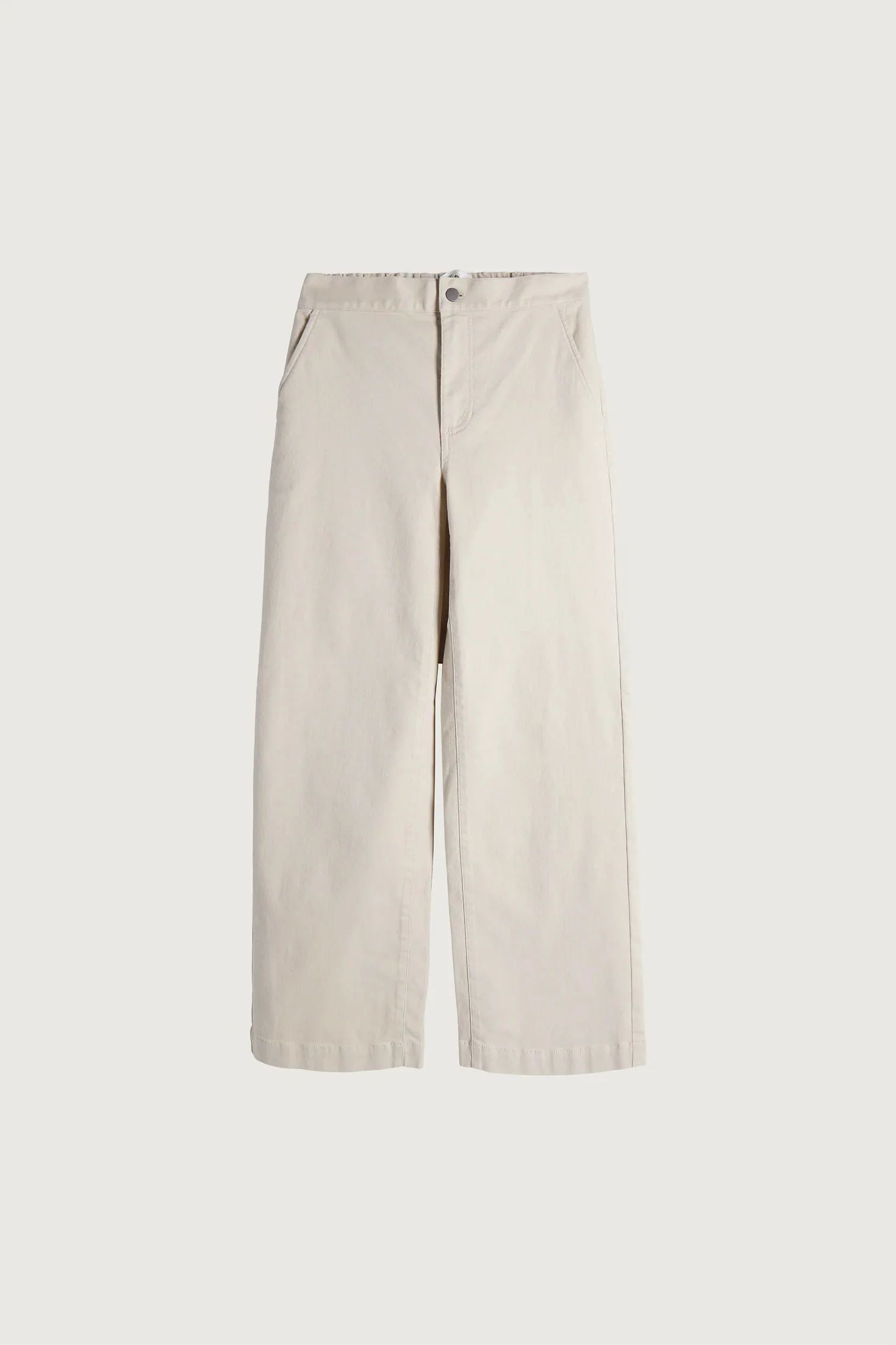 LONG LENGTH TWILL WIDE LEG PANT - Image 5