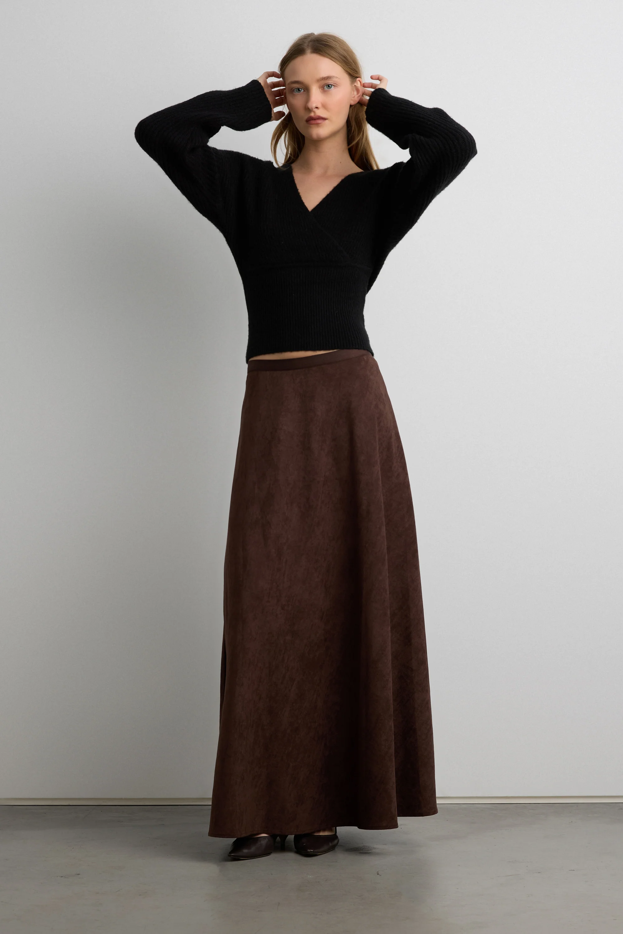 V-NECK WRAP SWEATER - Image 5