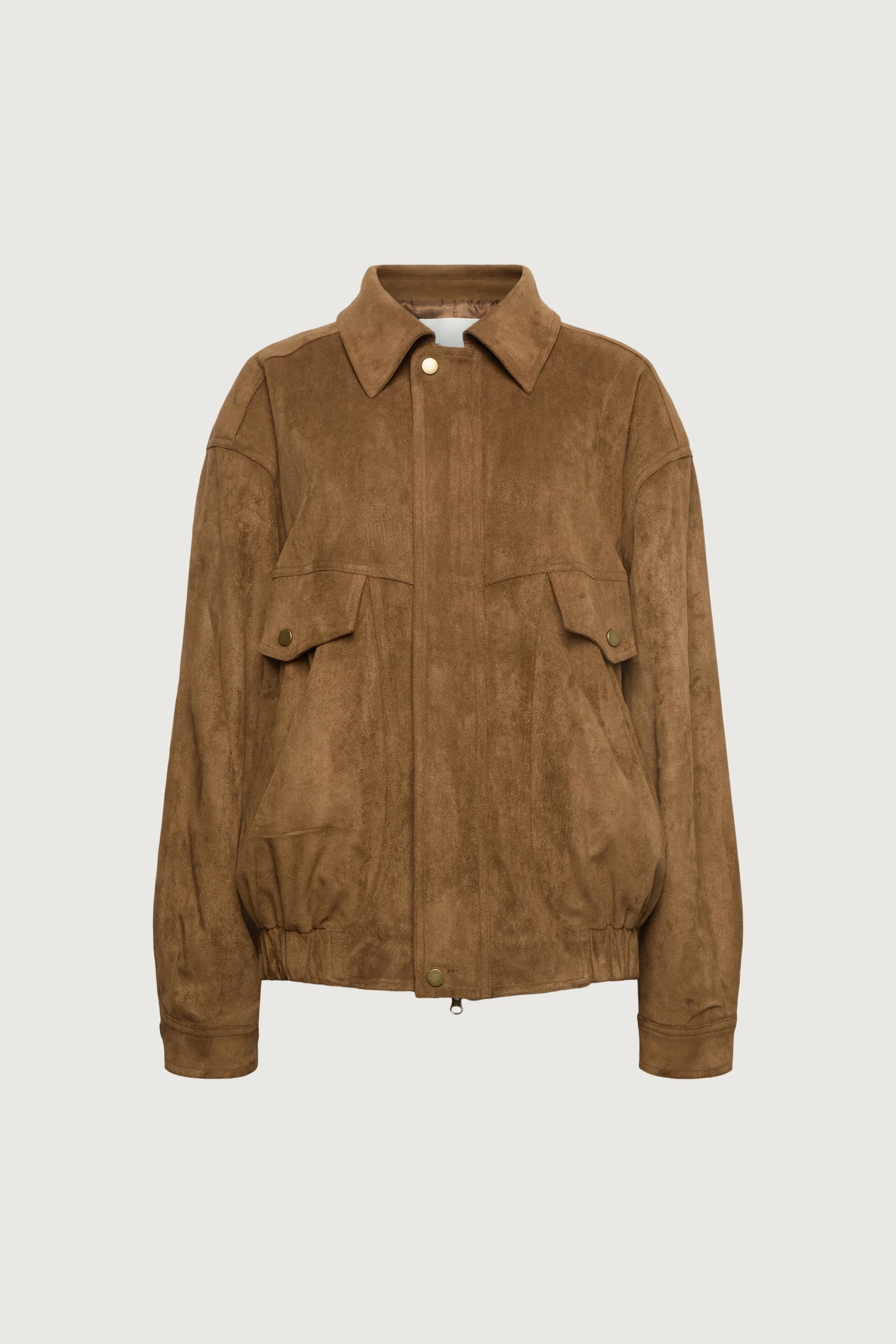 VEGAN SUEDE BOMBER JACKET - Image 7