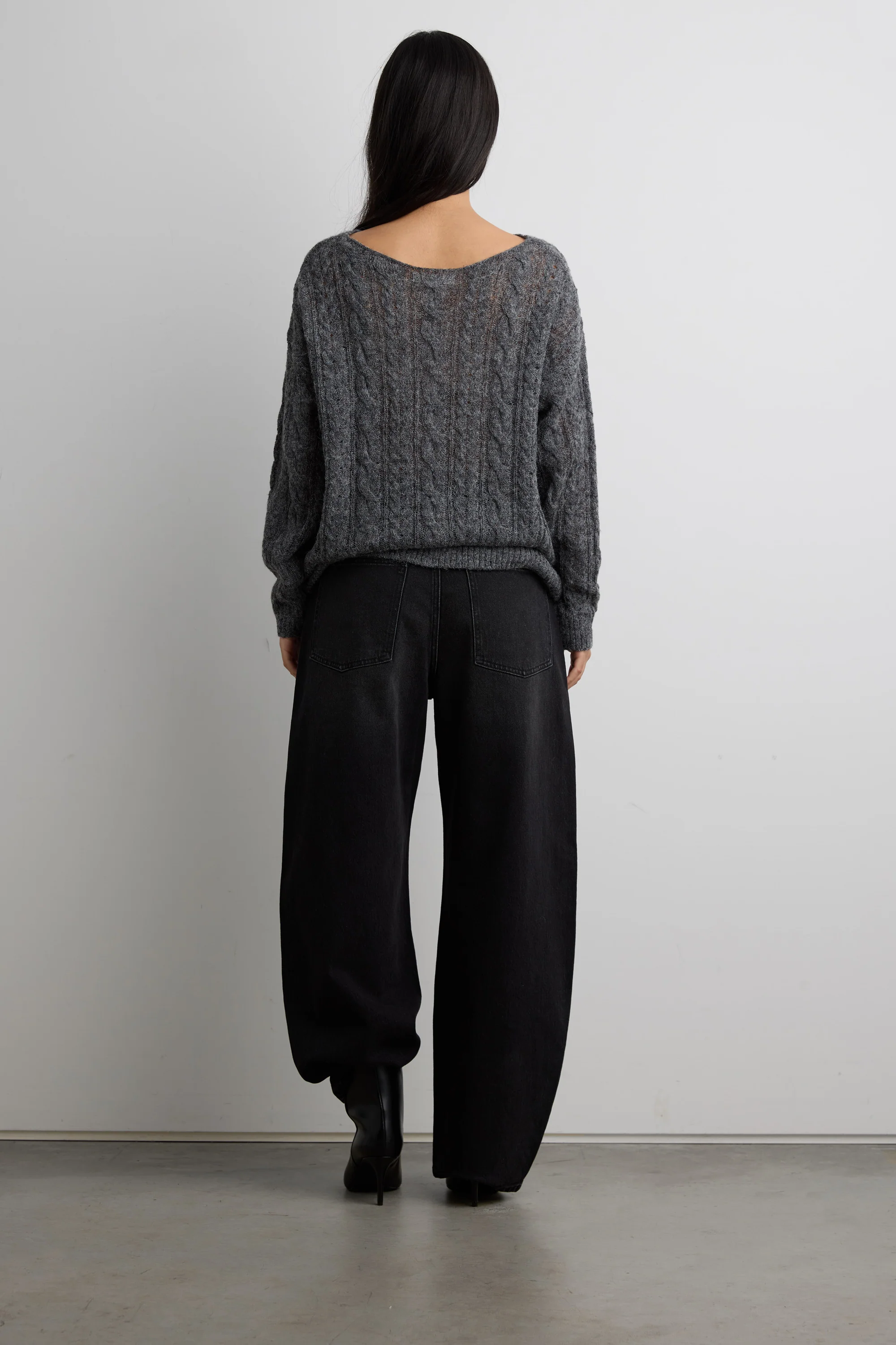 WOOL-BLEND CABLE KNIT SWEATER - Image 4