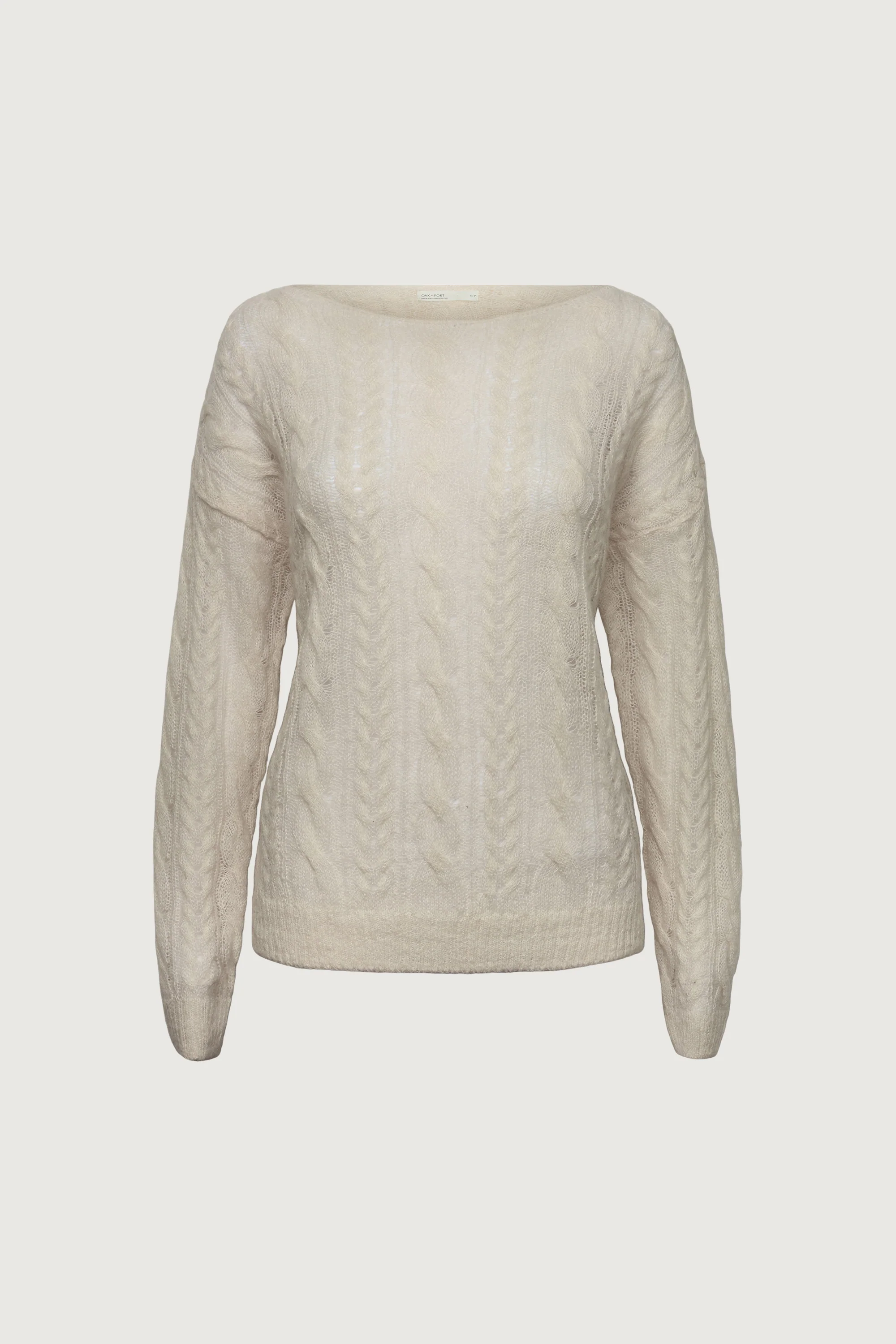 WOOL-BLEND CABLE KNIT SWEATER - Image 6