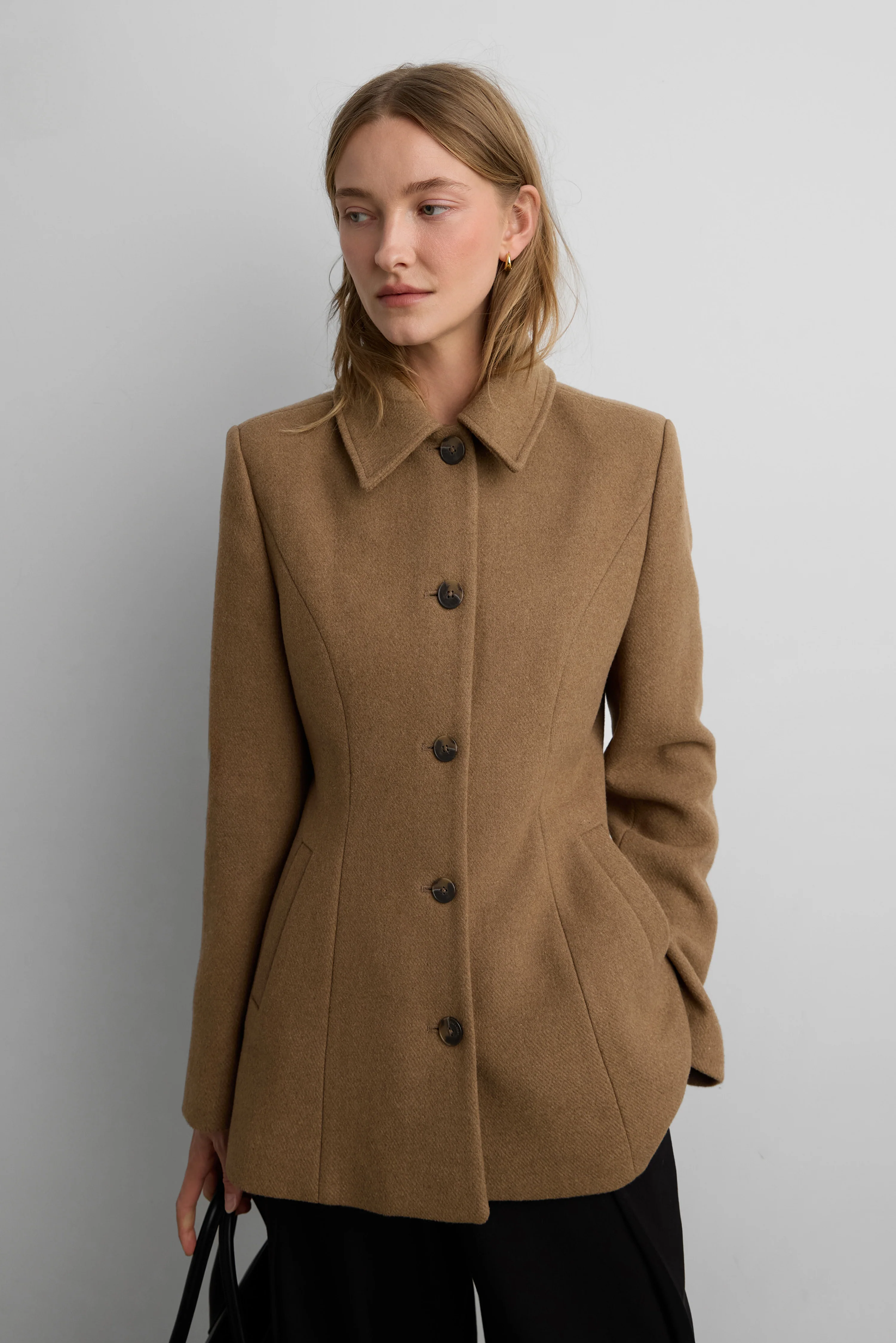 WOOL-BLEND COAT WITH CAPE - Image 3