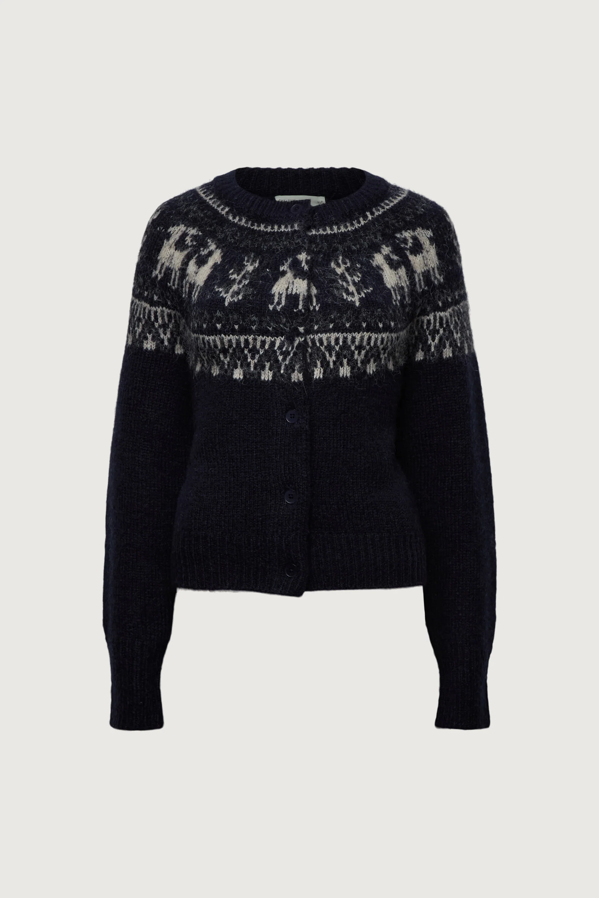 WOOL BLEND FAIR ISLE CARDIGAN - Image 5