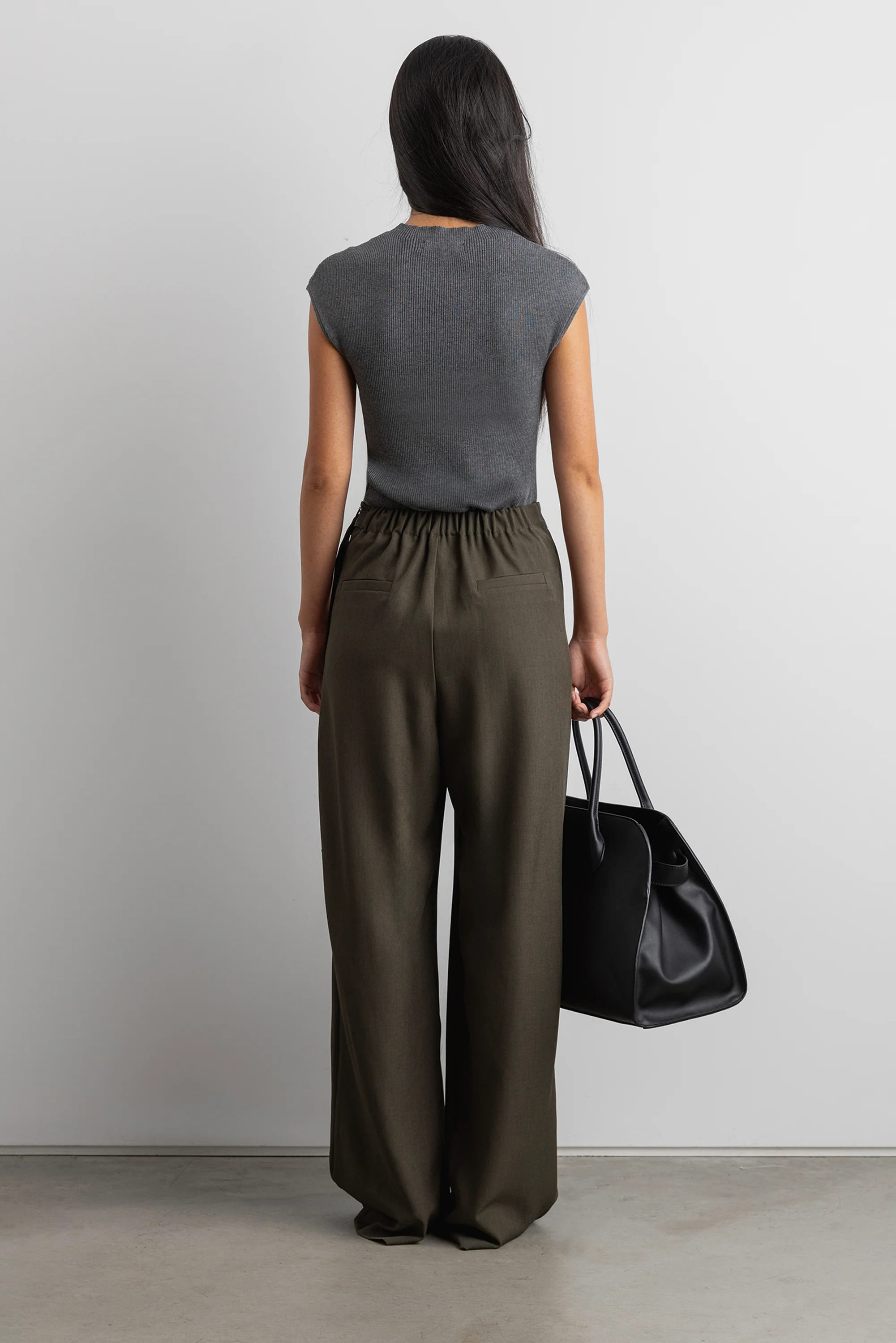 SIDE WRAP STRAIGHT LEG PANTS - Image 3