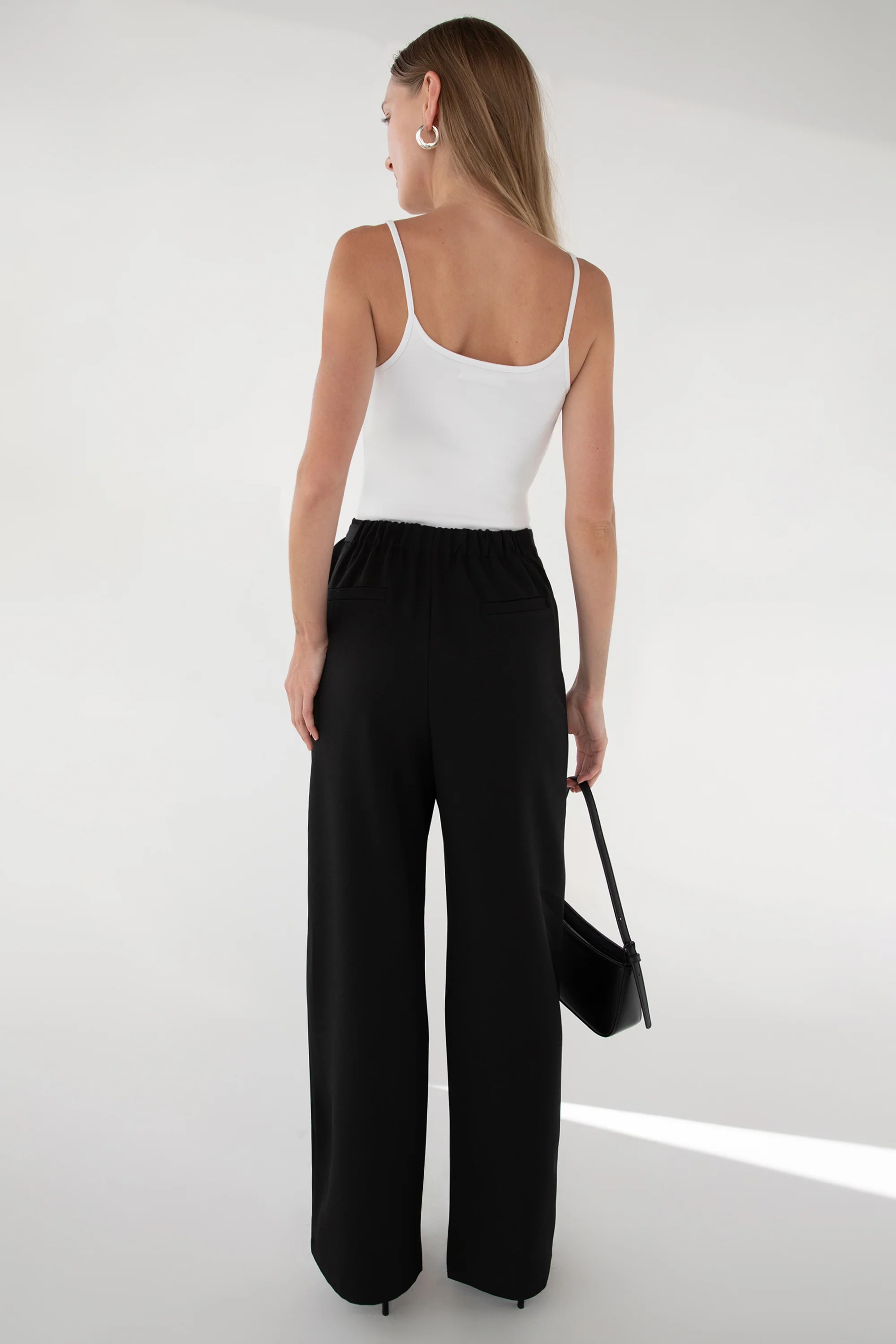 SIDE WRAP STRAIGHT LEG PANTS - Image 7